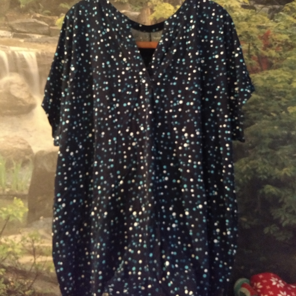 Woman Within short sleeve Tunic and Leggings.